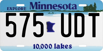 MN license plate 575UDT