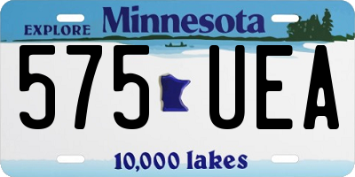 MN license plate 575UEA