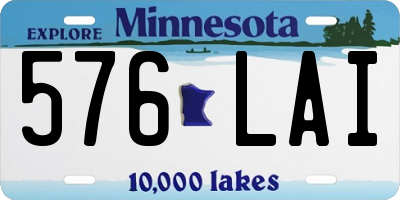 MN license plate 576LAI