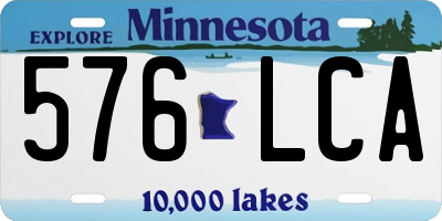 MN license plate 576LCA