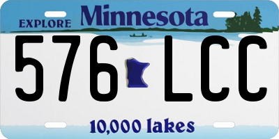 MN license plate 576LCC