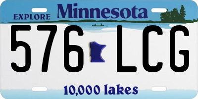 MN license plate 576LCG