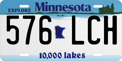 MN license plate 576LCH