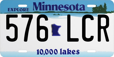 MN license plate 576LCR