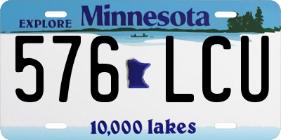 MN license plate 576LCU