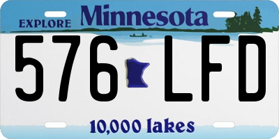 MN license plate 576LFD