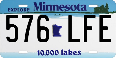 MN license plate 576LFE