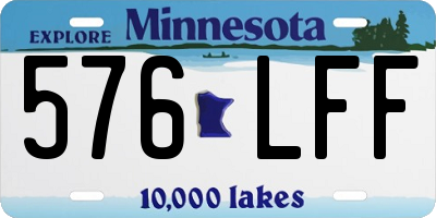 MN license plate 576LFF