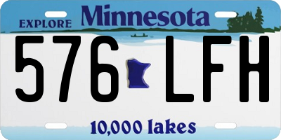 MN license plate 576LFH