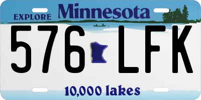 MN license plate 576LFK