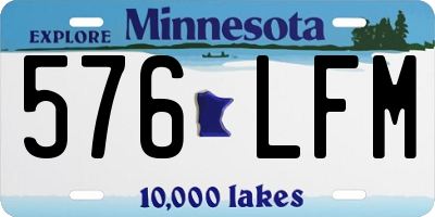 MN license plate 576LFM
