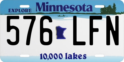 MN license plate 576LFN
