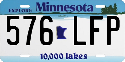 MN license plate 576LFP