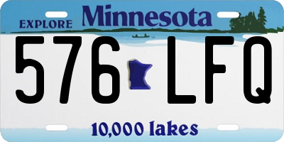 MN license plate 576LFQ