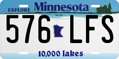 MN license plate 576LFS