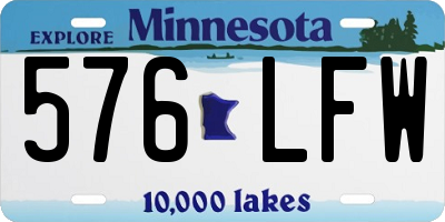 MN license plate 576LFW