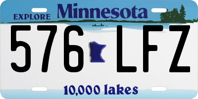 MN license plate 576LFZ