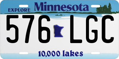 MN license plate 576LGC