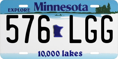 MN license plate 576LGG