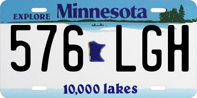 MN license plate 576LGH