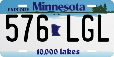 MN license plate 576LGL