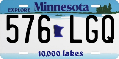 MN license plate 576LGQ
