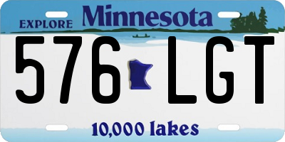 MN license plate 576LGT