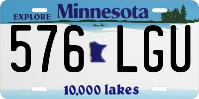 MN license plate 576LGU