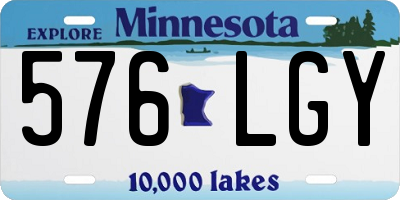 MN license plate 576LGY