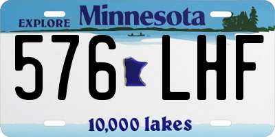 MN license plate 576LHF