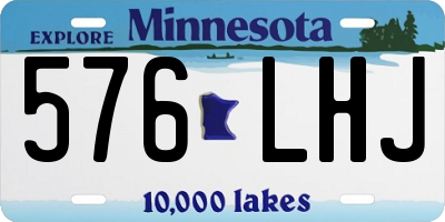 MN license plate 576LHJ