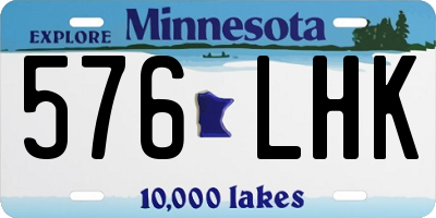 MN license plate 576LHK