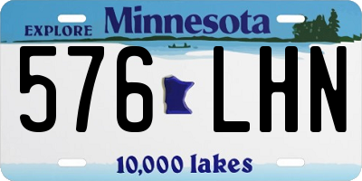 MN license plate 576LHN