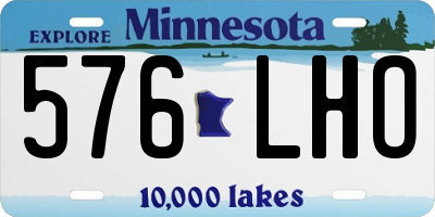 MN license plate 576LHO