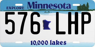 MN license plate 576LHP