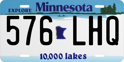 MN license plate 576LHQ