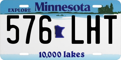 MN license plate 576LHT