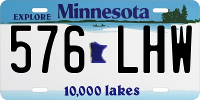 MN license plate 576LHW