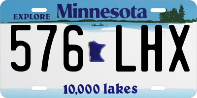 MN license plate 576LHX