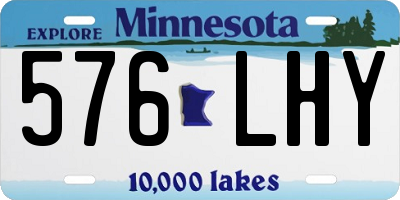 MN license plate 576LHY