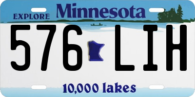 MN license plate 576LIH