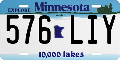 MN license plate 576LIY