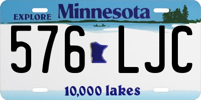 MN license plate 576LJC