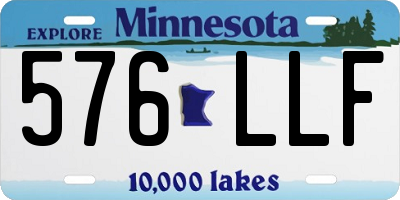 MN license plate 576LLF