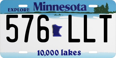 MN license plate 576LLT