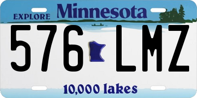 MN license plate 576LMZ