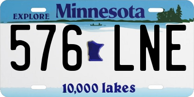 MN license plate 576LNE