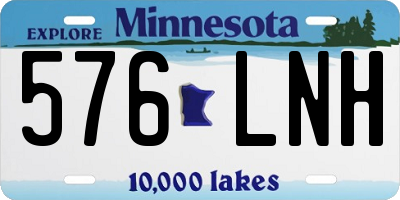 MN license plate 576LNH