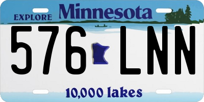MN license plate 576LNN