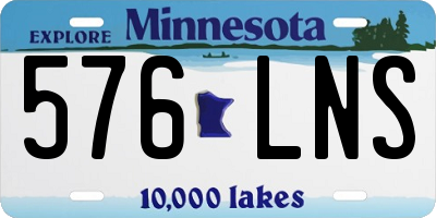 MN license plate 576LNS
